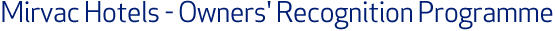 Hotel Owners' Recognition Programme
